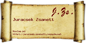 Juracsek Zsanett névjegykártya